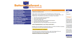 Desktop Screenshot of batterie-lieferant.de