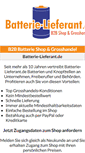 Mobile Screenshot of batterie-lieferant.de
