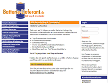 Tablet Screenshot of batterie-lieferant.de
